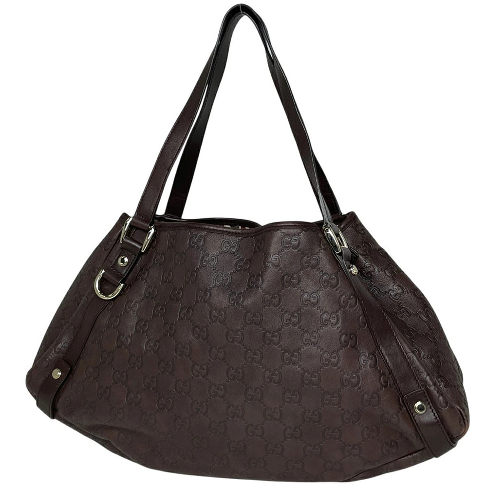 Gucci tote bag Gucci Guccissima Abbey Guccissima leather brown